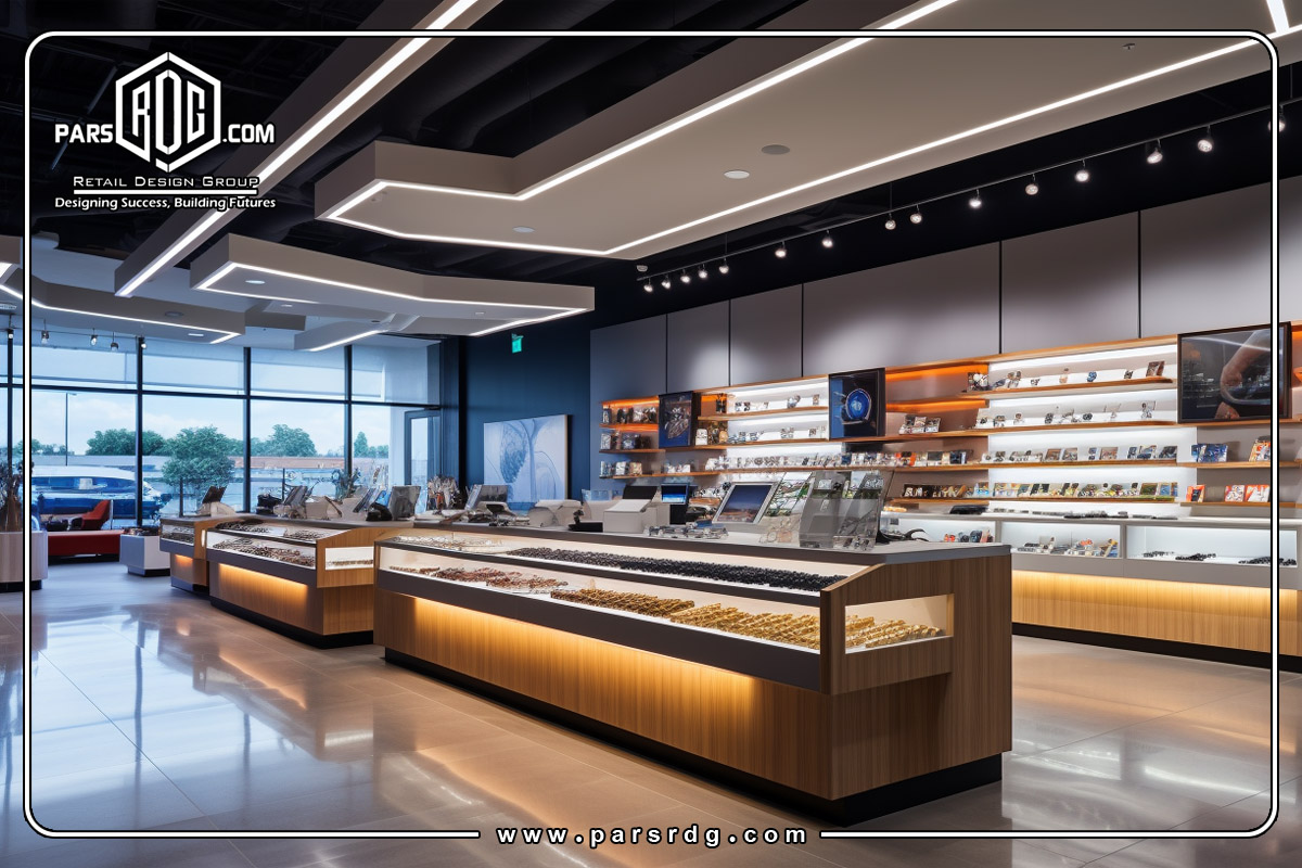 نورپردازی طبیعی در فروشگاه