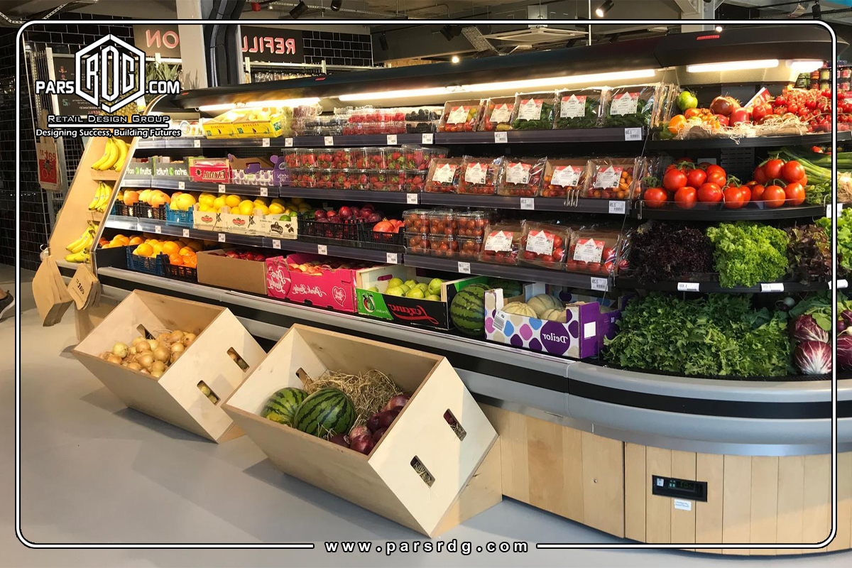 چیدمان میوه و سبزی