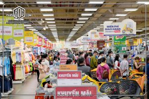 طراحی هایپرمارکت پرتردد